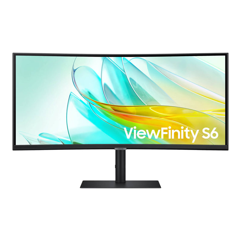 Samsung ViewFinity S6 34" Curved - 34.0" UWQHD FHD / 5ms / HDMI / Display Port / Headphone / Ethernet / USB / Black - Monitor