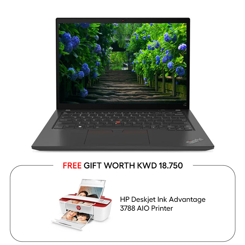 Lenovo ThinkPad T14 Gen 3 - 14.0" WUXGA / i5 / 8GB / 1TB (NVMe M.2 SSD) / DOS (Without OS) / 3YW / Arabic/English / Thunder Black - Laptop