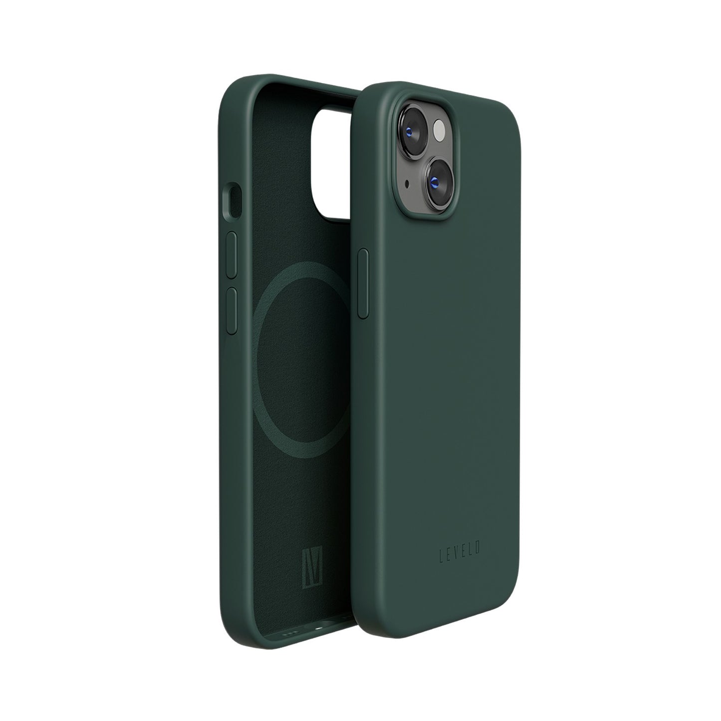 Levelo Iris MagSafe Liquid Silicone Case - iPhone 14 Plus / Dark Green