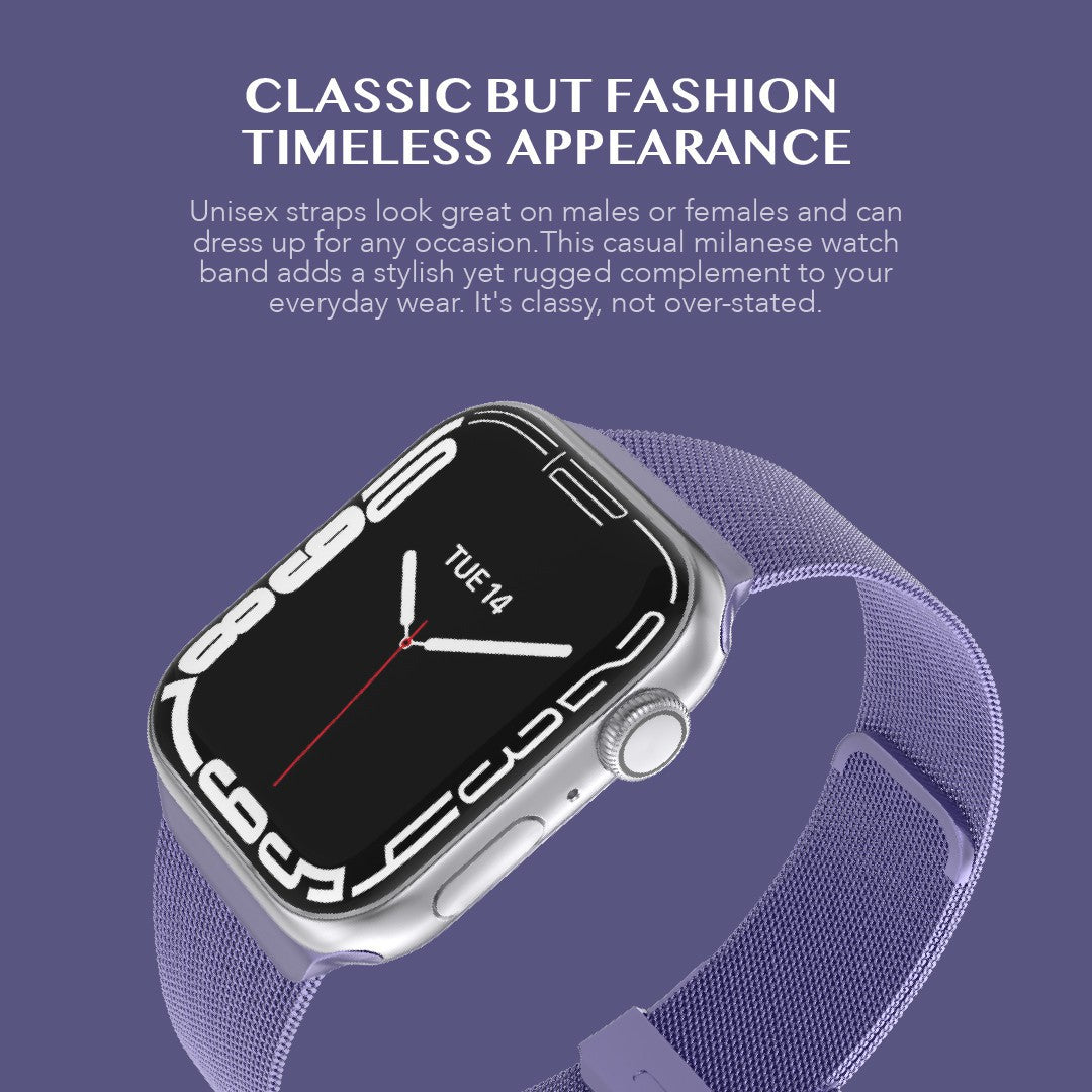 Levelo Double Milanese Watch Strap Apple Watch 38 / 40 / 41mm - Lavender Purple