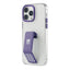 Levelo Morphix Clara Gripstand IMD Clear Back Case - iPhone 14 Pro / Deep Purple