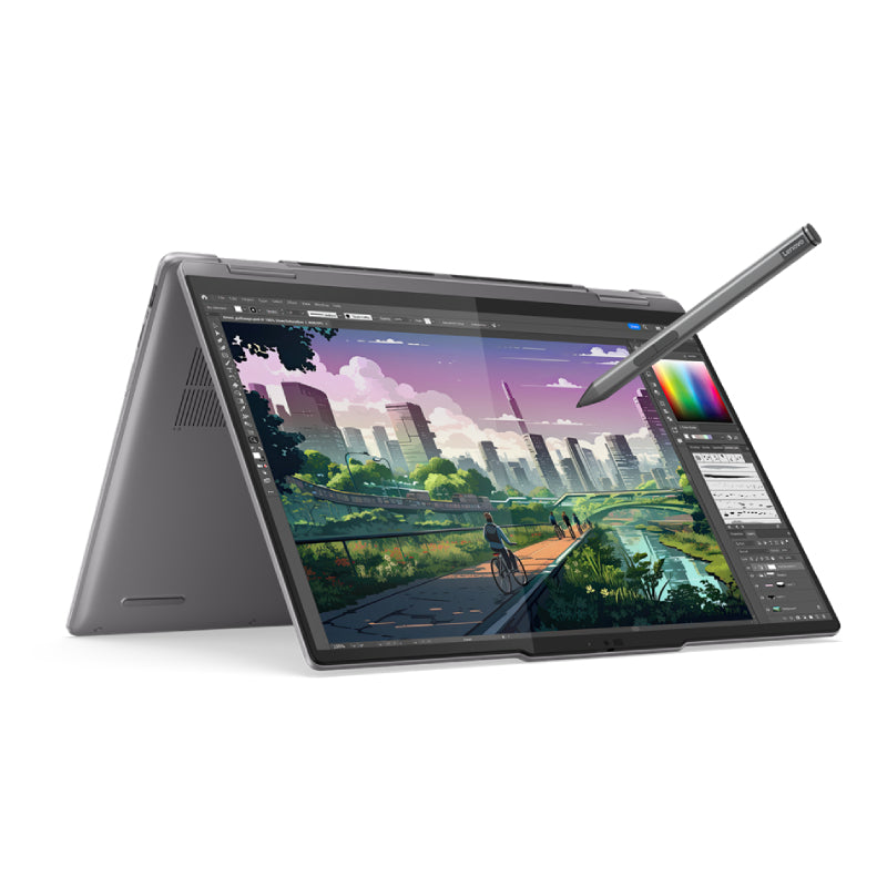 Lenovo Yoga 7 2-in-1 Gen 9 - 14.0" WUXGA Touch / AMD Ryzen 7 / 16GB / 1TB (NVMe M.2 SSD) / AMD Radeon 780M / Win 11 Home / Arb/Eng / 2YW / Lenovo Digital Pen / Lenovo Yoga 14-inch Sleeve / Arctic Grey - Laptop