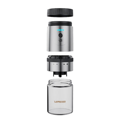 LePresso Cramic Burr Automatic Grinder - Silver Color