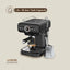 LePresso Retro Espresso Machine Boiler Gauge And Milk Steamer - Black Color
