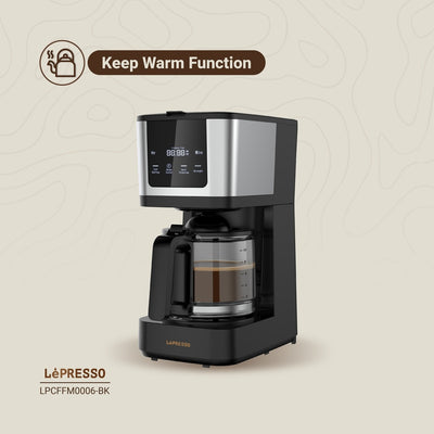 LePresso Rich Brew Coffee Machine Interactive Touch Display - Black Color