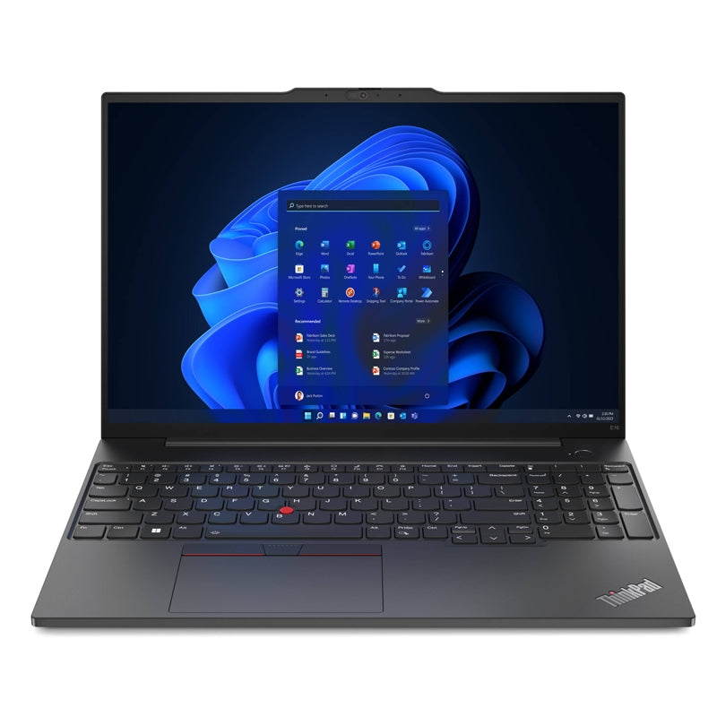 Lenovo ThinkPad E16 Gen 1 - 16.0" WUXGA / i7 / 16GB / 250GB (NVMe M.2 SSD) / 2GB VGA / Win 11 Pro / 1YW / Arabic/English / Graphite Black - Laptop