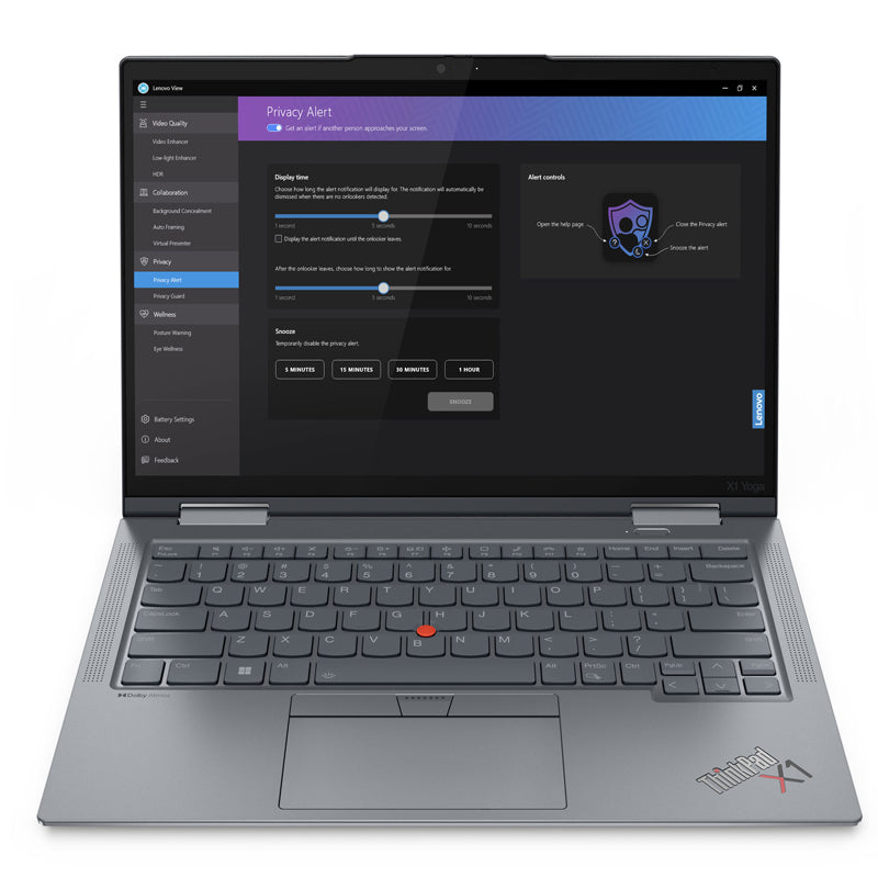 Lenovo ThinkPad X1 Yoga Gen 8 - 14.0" WUXGA Multi-Touch / i7 / 16GB / 512GB (NVMe M.2 SSD) / Win 11 Pro / 3YW / Arabic/English / Storm Grey - Laptop