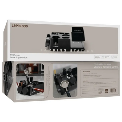 Lepresso 51/58mm Tamping Station - Black Color