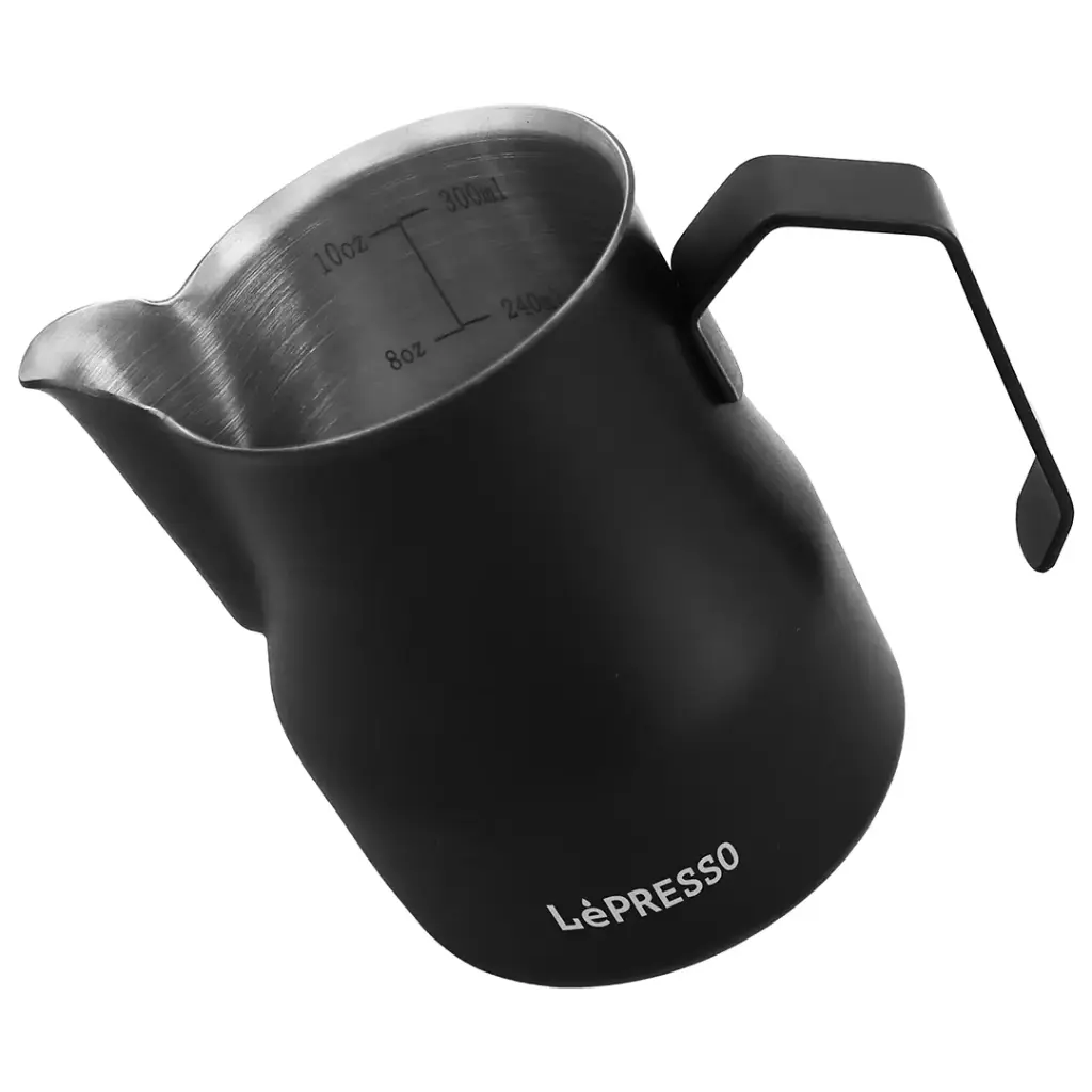 Lepresso Milk Frothing Pitcher - Black Color