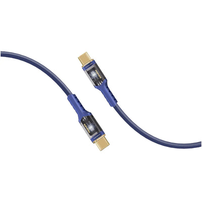 PROMATE LucidLine-CC120 High Tensile Power Delivery Charge Cable - 1.2 Meter / 480Mbps / USB-C / Navy