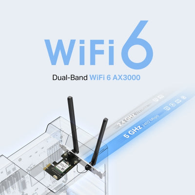 Mercusys MA80XE - AX3000 Wi-Fi 6 Bluetooth 5.3 PCIe Adapter