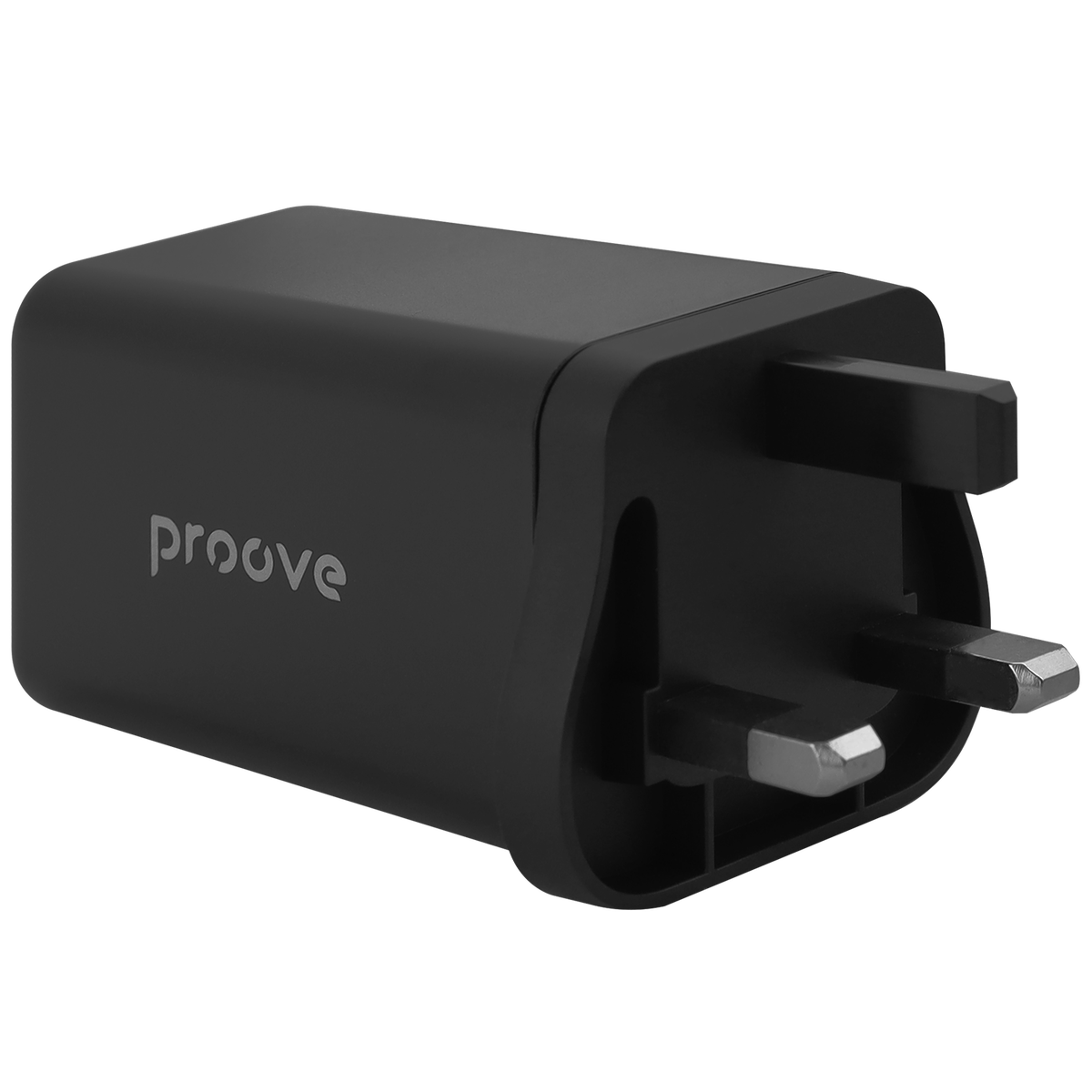 Proove Wall Charger Proove Pocket GaN 65W (2*Type-C + USB) UK - Black