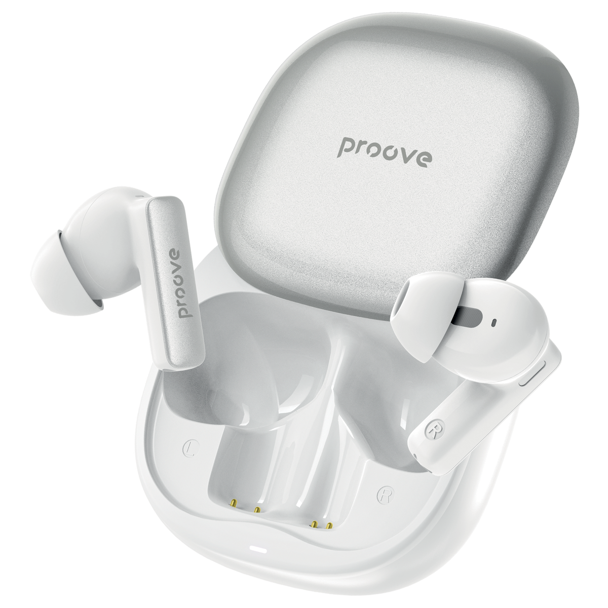 Proove NoLimit TWS Earbuds with Hybrid ANC - White/Silver