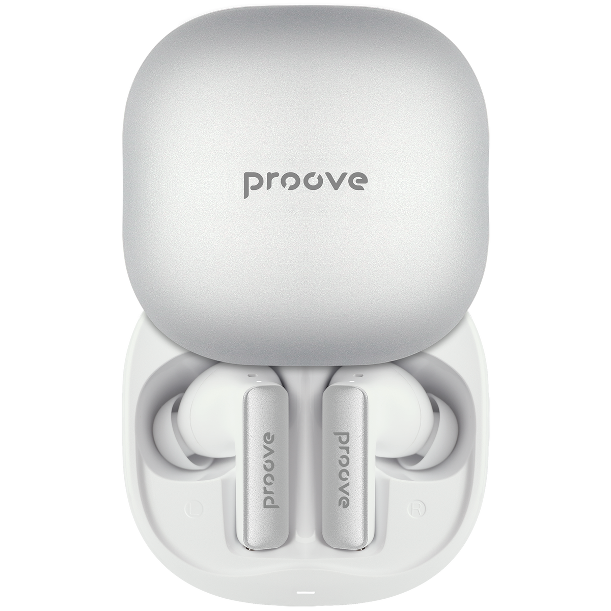 Proove NoLimit TWS Earbuds with Hybrid ANC - White/Silver
