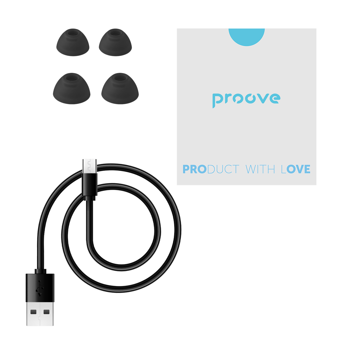 Proove Wireless Earphones Proove Digital Pro with ANC (APP) - Black