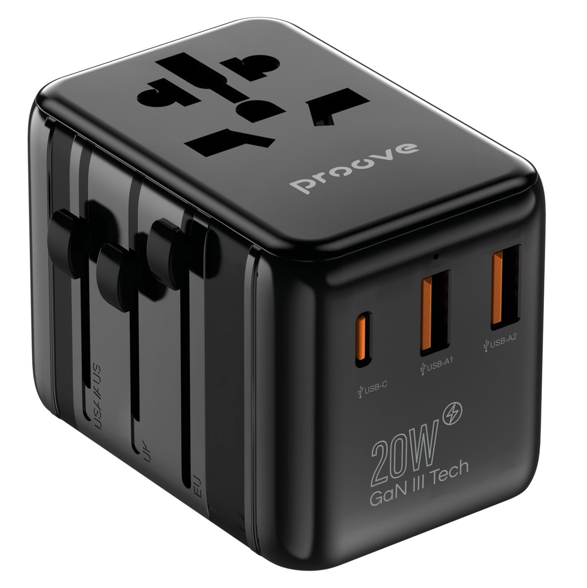 Proove Travel Adapter 20W - Black