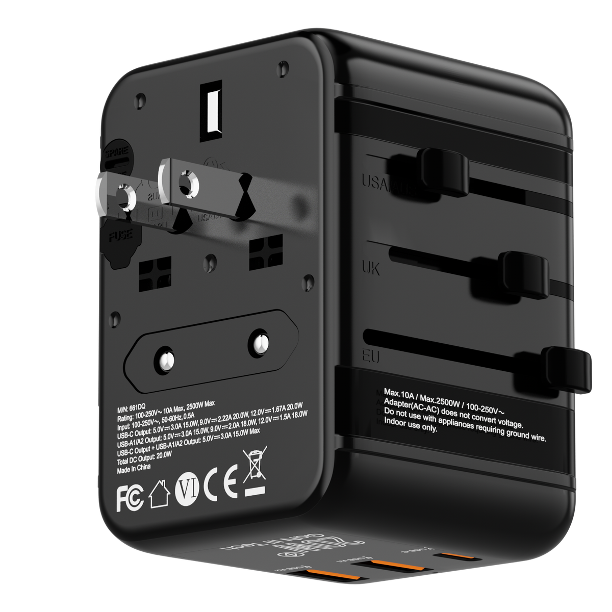 Proove Travel Adapter 20W - Black