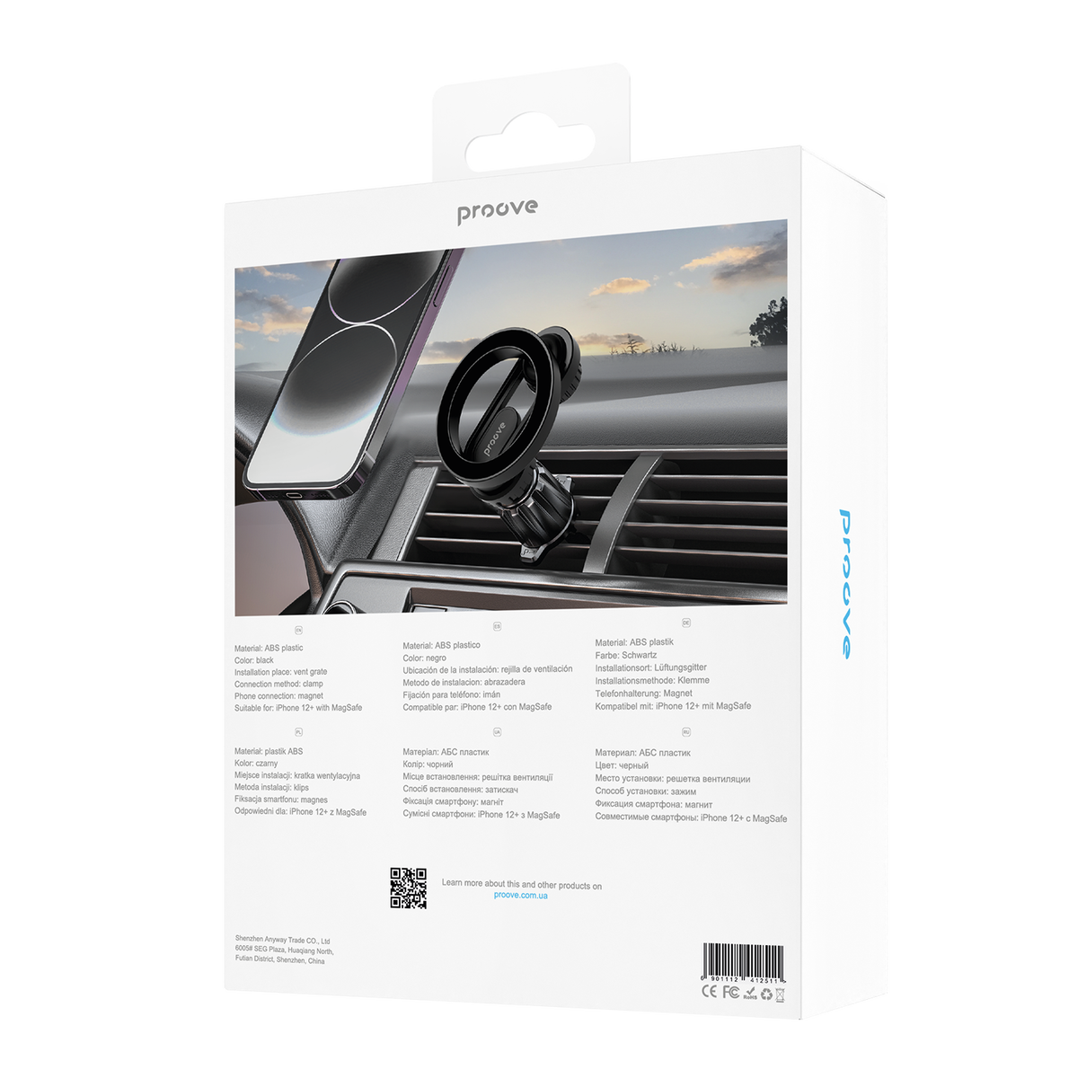 Proove Car Holder Proove Stealth Magnetic Air Outlet Car Mount