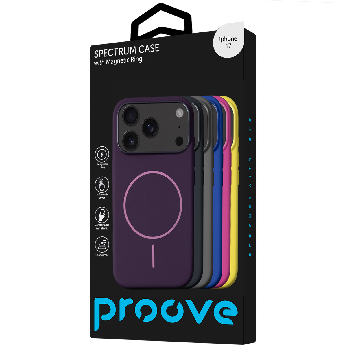 Proove Spectrum Case with Magnetic Ring for iPhone 17 - Arctic White
