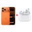 Bundle Offer - Apple iPhone 17 Pro Max - 256GB / Cosmic Orange / 5G / 6.9" / Middle East Version + Apple AirPods Pro 3 with MagSafe Charging Case - Bluetooth / USB-C / White