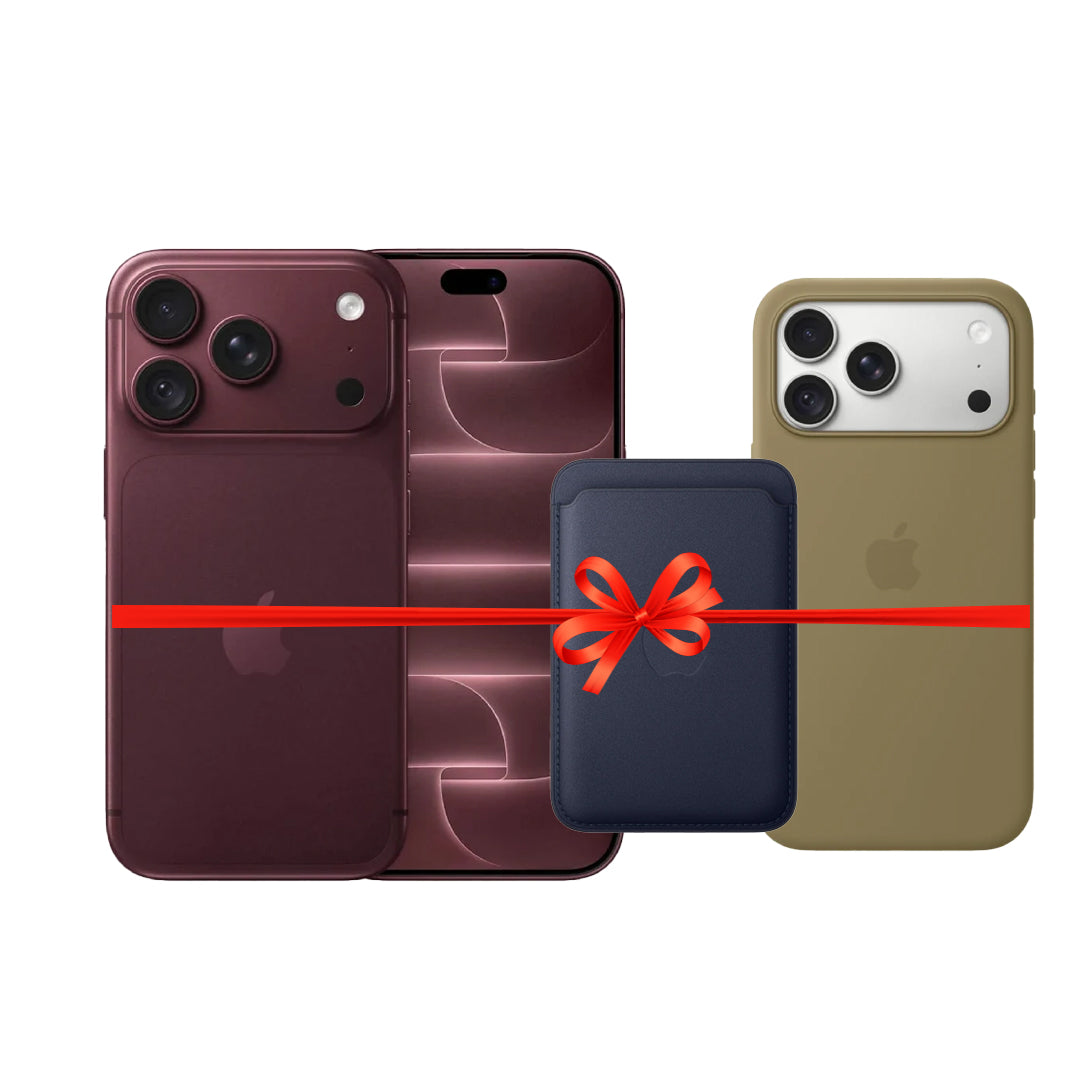 Apple iPhone 18 Pro Max - 512GB / Burgundy / 5G / 6.9" / Middle East Version + Apple iPhone 18 Pro Max Silicone MagSafe Case + Apple iPhone FineWoven MagSafe Wallet - Bundle Offer