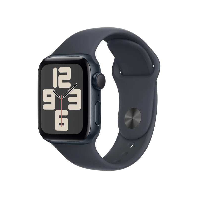 Apple Watch SE (2nd Gen) with Sport Band - LTPO OLED / 40mm / Medium/Large / Bluetooth / Wi-Fi / Midnight Smart Watches