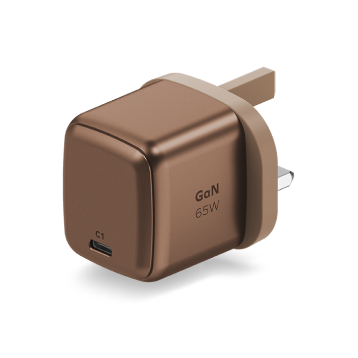 MOMAX 1-Charge 1-Port GaN Charger - 65W / USB-C / Desert Titanium