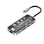 Mowsil 10-in-1 USB-C Hub Docking Station - 100W PD / HDMI 4K / RJ45 / USB / SD/TF / Audio / Transparent