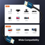 Mowsil HDMI 2.0 Cable - 4K / 18 Gbps / 1 Meter / Blue