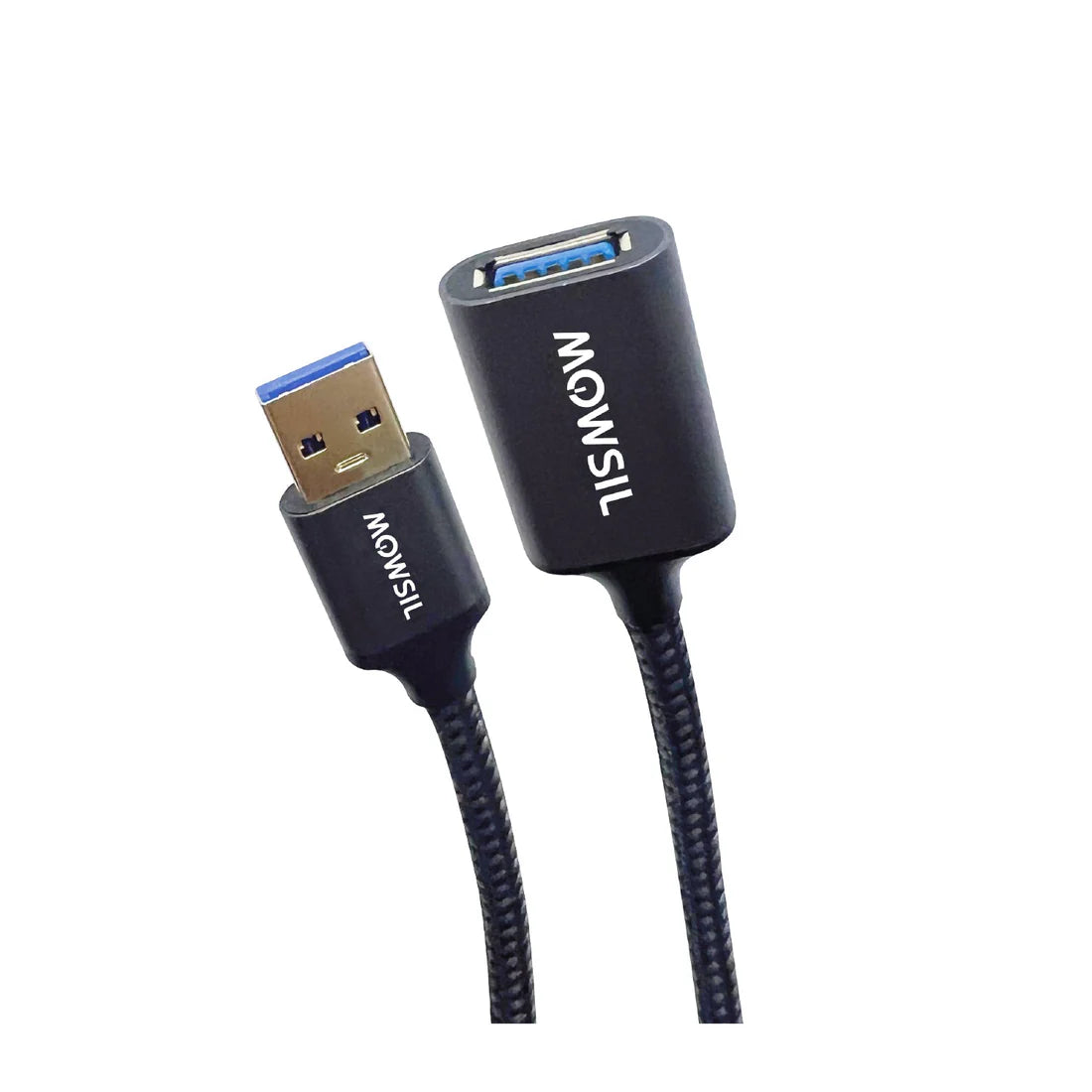 Mowsil USB 3.0 Extension Cable - 5Gbps / 1.8 Meter / Black/Grey