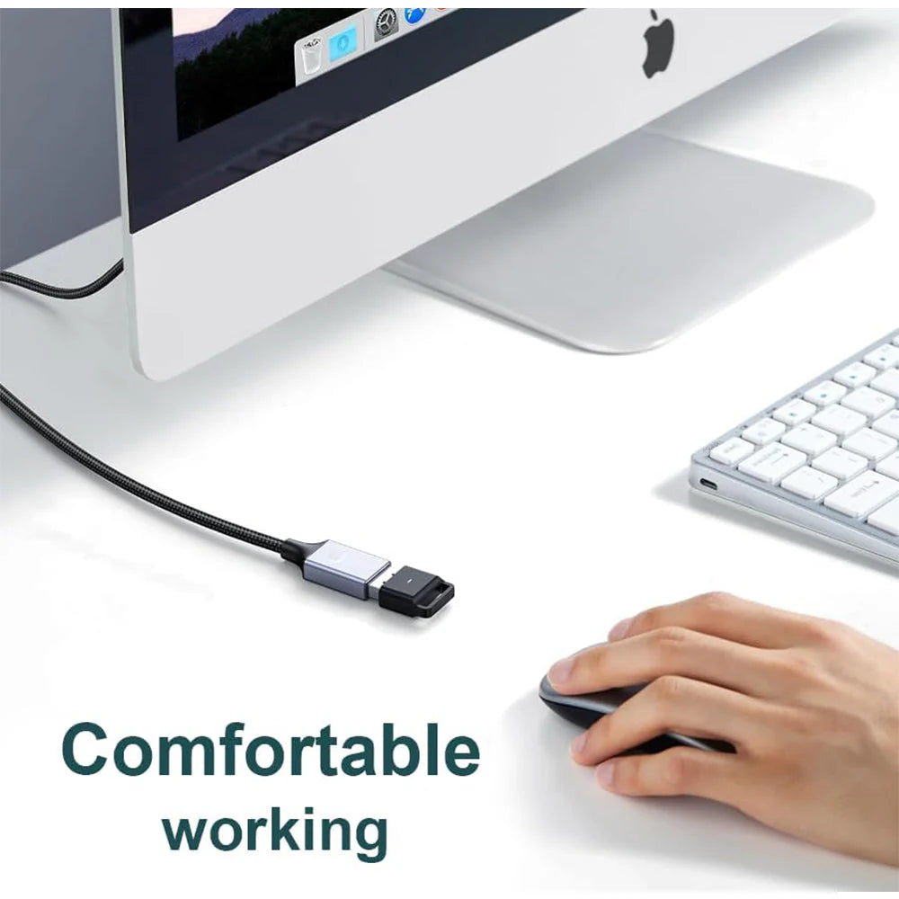 Mowsil USB 3.0 Extension Cable - 5Gbps / 1.8 Meter / Black/Grey