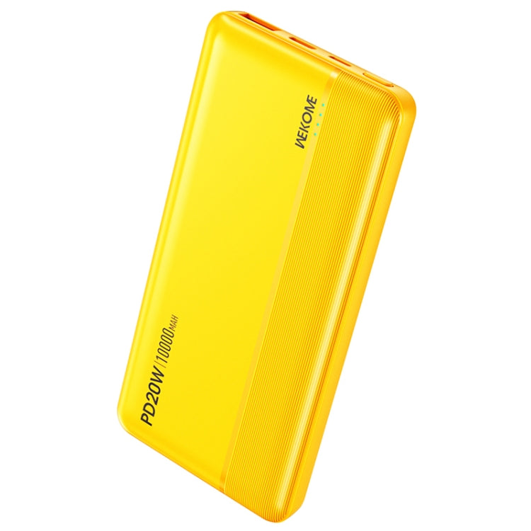 WEKOME WP-03 Tidal Energy Series 10000mAh 20W Fast Charge Power Bank - Yellow