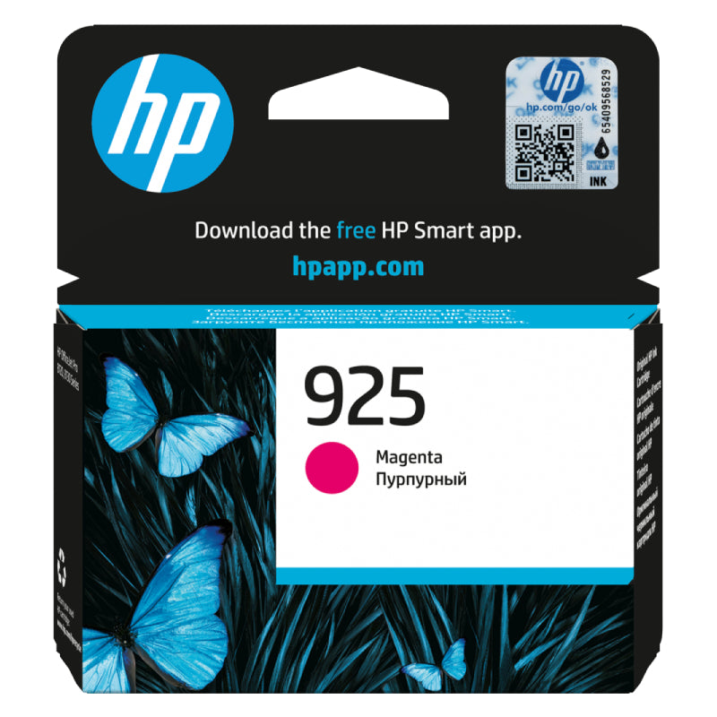 HP 925 Magenta Original Ink Cartridge - 400 Pages / Magenta / Ink Cartridge