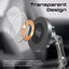Promate Magnus-Qi SecureGrip 360° Cradleless 15W Magsafe Compatible Wireless Car Charger - Black