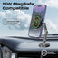 Promate Magnus-Qi SecureGrip 360° Cradleless 15W Magsafe Compatible Wireless Car Charger - Black
