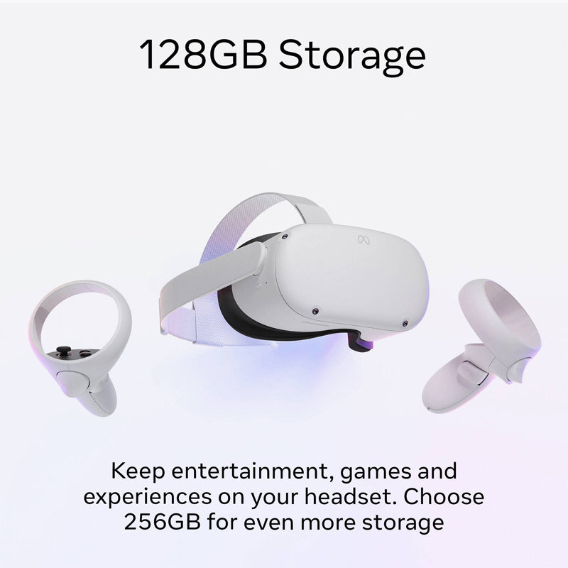 Oculus Meta Quest 2 Advanced All-in-One VR Headset - Snapdragon XR2 / Octa-Core / 6GB RAM / 128GB Storage / Wi-Fi / Bluetooth / USB-C
