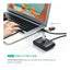 Ugreen 4 Port USB 3.0 Hub With Type-c Adapter - 1 Meter / Black