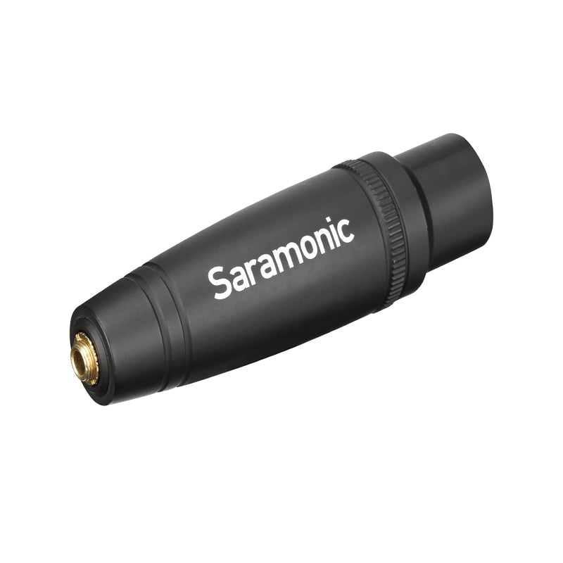 Saramonic C-XLR+ 3.5MM Female TRS TO XLR Male Audio Adapter - Black