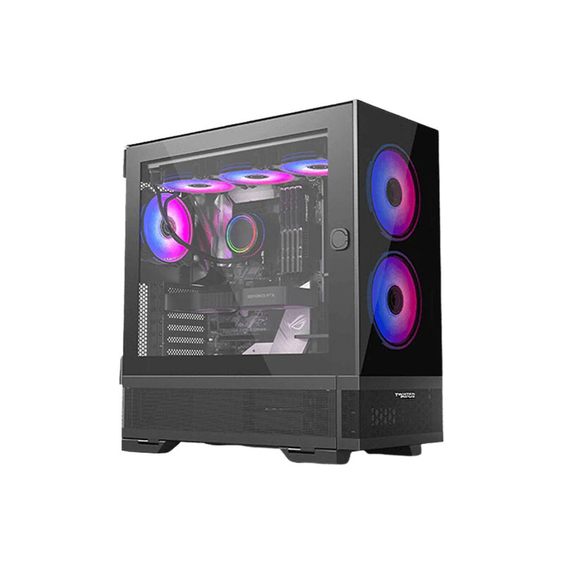 Twisted Minds Minimalist-04 Mid Tower ARGB Fan Gaming Case - 4 x 120mm / Black