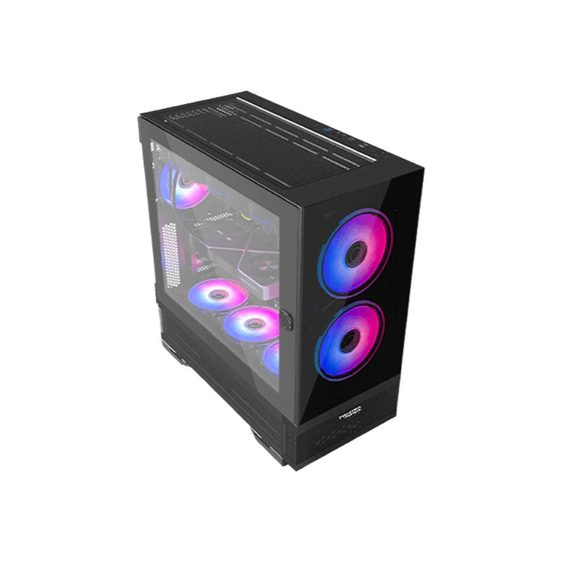 Twisted Minds Minimalist-04 Mid Tower ARGB Fan Gaming Case - 4 x 120mm / Black