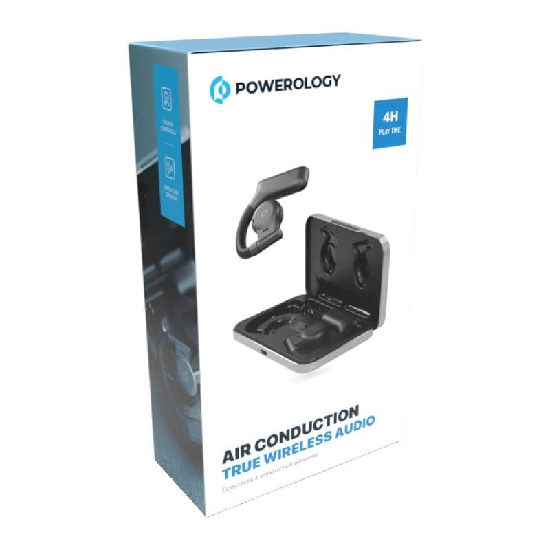 Powerology Air Conduction True Wireless earphone - on-ear / Type-C / Black