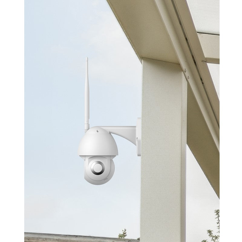 Powerology 4G Vertical & Horizontal Tilt Outdoor Camera - 14.4W / White