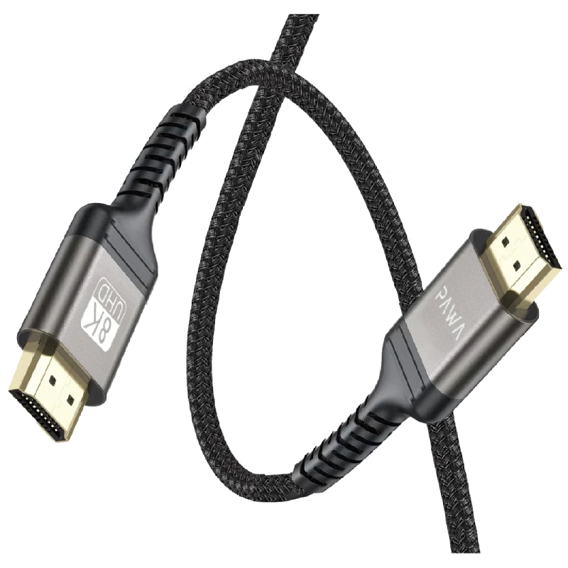 Pawa El-Caro Series Braided HDMI to HDMI 8K Cable - 2 Meter / Black