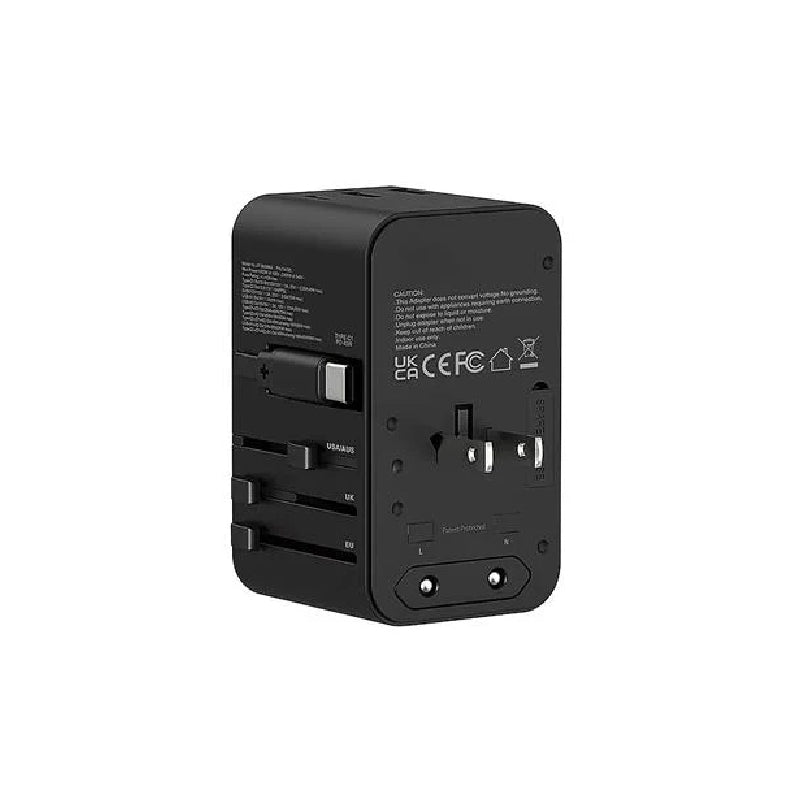 XPower TA70C Built-in Cable PD+PPS GaN Travel Adapter - 70W / Black