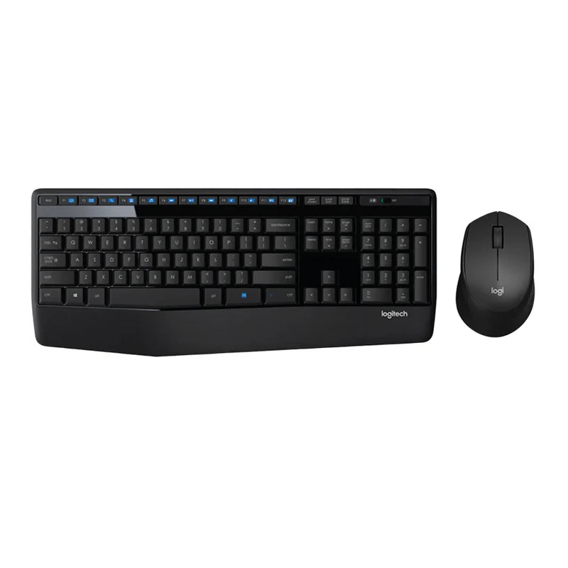 Logitech MK345 -   Wireless / USB / Arabic/English Keys / Black - Keyboard & Mouse Combo