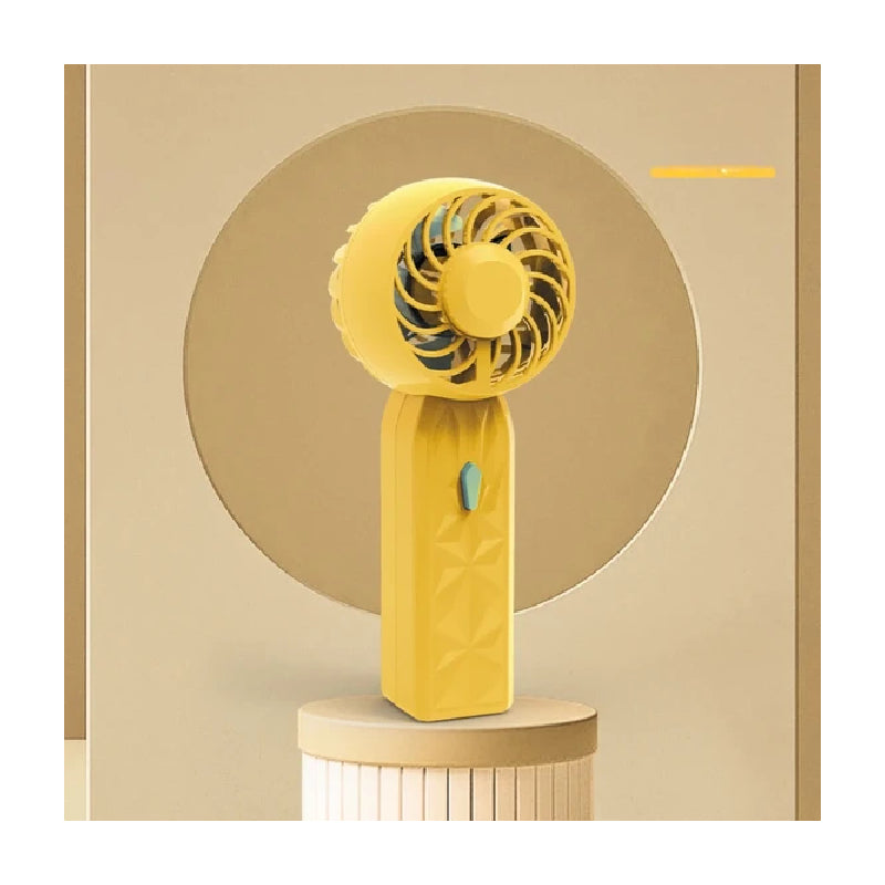 Portable Hand Held Fan - Yellow