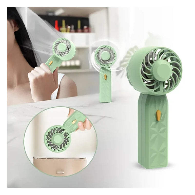 Portable Hand-Held Fan - Green