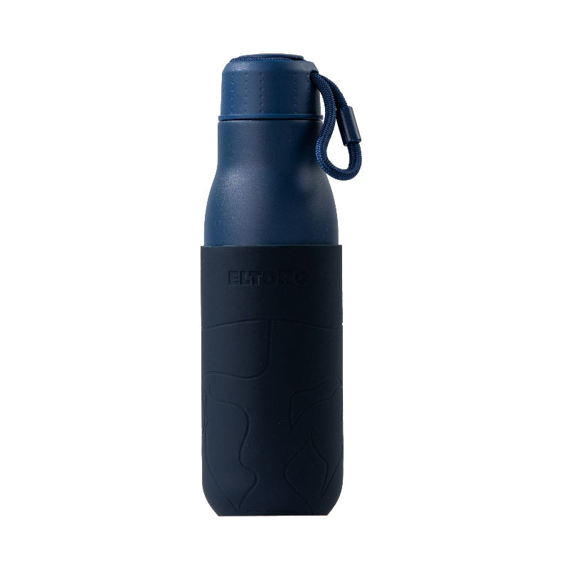 Eltoro Stainless Steel Bottle - 500ml / Navy with Navy Sleeve