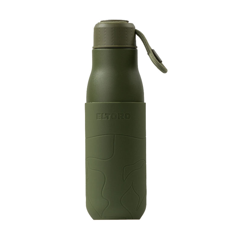 Eltoro Stainless Steel Bottle - 500ml / Olive with Olive Sleeve