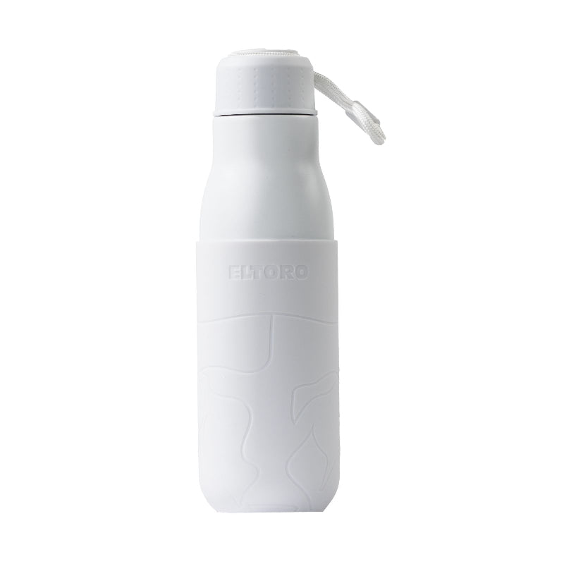 Eltoro Stainless Steel Bottle - 500ml / White with White Sleeve